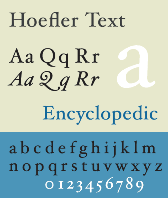 Hoefler Text Wikiwand