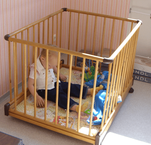 Old fashioned deals wooden playpens