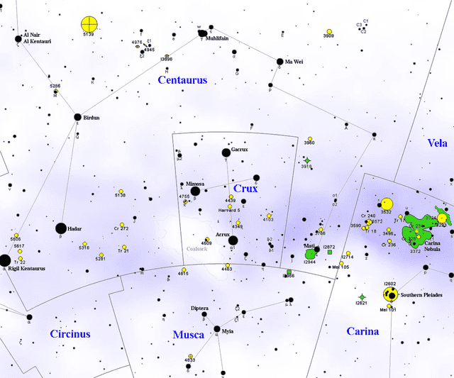 Oggetti non stellari nella costellazione della Croce del Sud Wikiwand