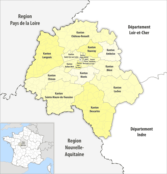 Liste der Kantone im Département IndreetLoire Wikiwand